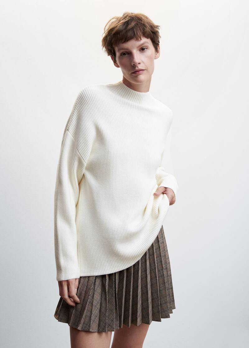 Turtleneck knit sweater | MANGO (US)
