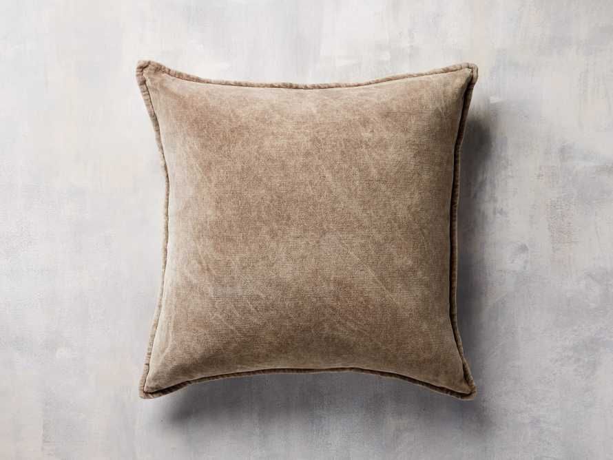 Stone Washed Velvet Pillow | Arhaus