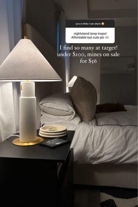 Affordable lamps for bedroom 💖 this one’s on sale 

#LTKhome #LTKfindsunder100 #LTKSpringSale