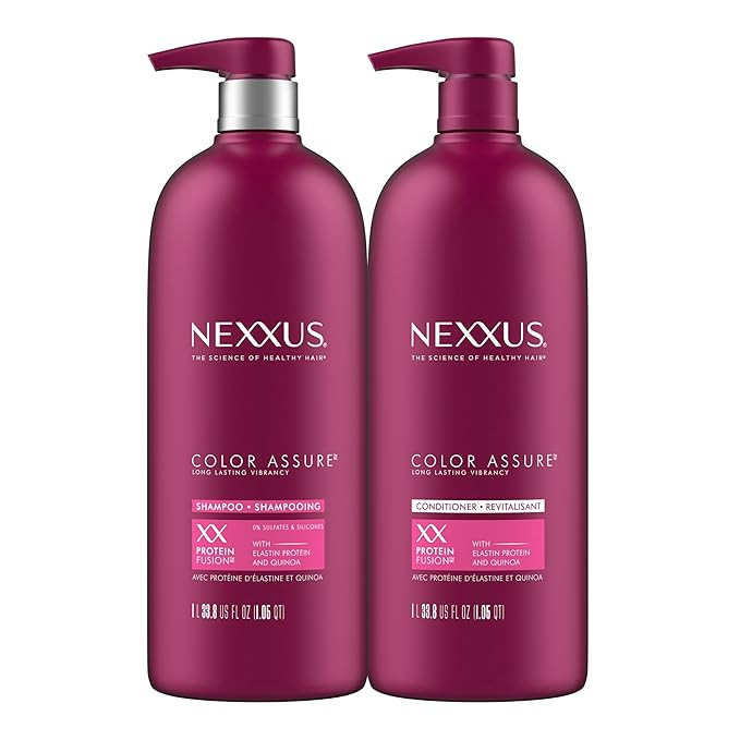 Nexxus Color Assure Shampoo and Conditioner for Color Treated Hair, Enhances Color Vibrancy for U... | Amazon (US)