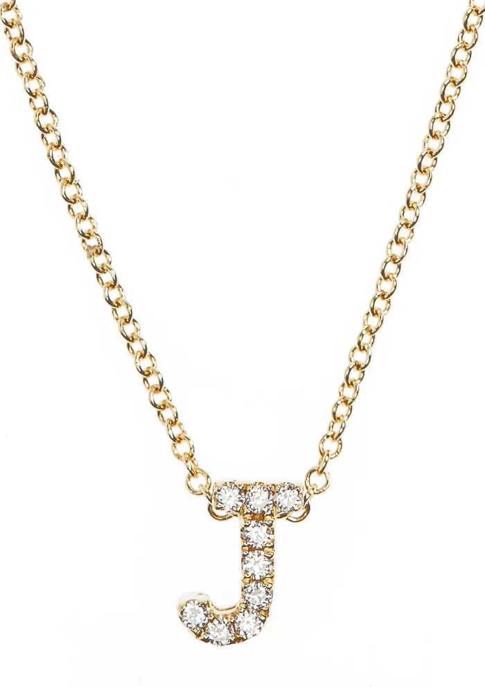 Bony Levy 18k Gold Pavé Diamond Initial Pendant Necklace | Nordstrom | Nordstrom