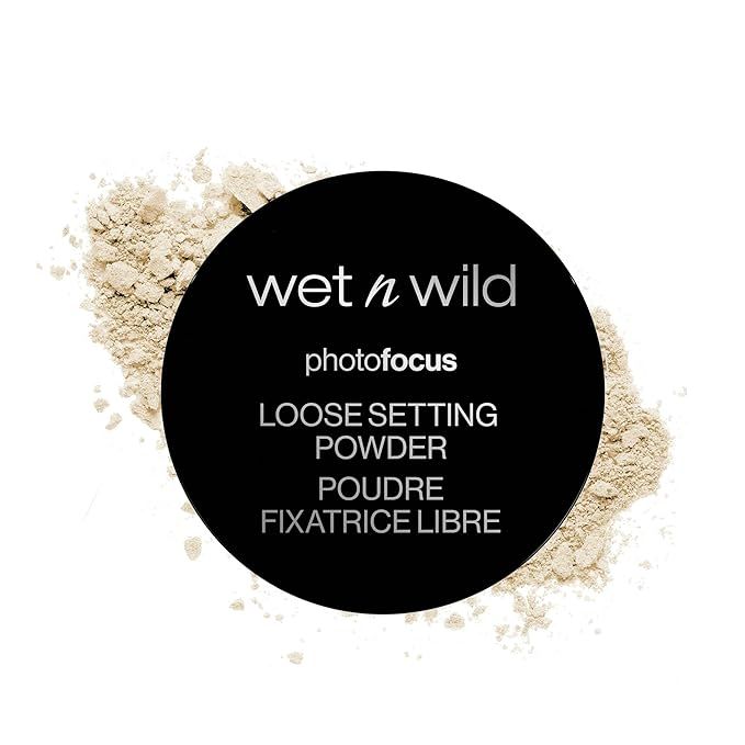 wet n wild Photo Focus Loose Baking Setting Powder, Highlighter Makeup, Fair to Medium & Tan Skin... | Amazon (US)