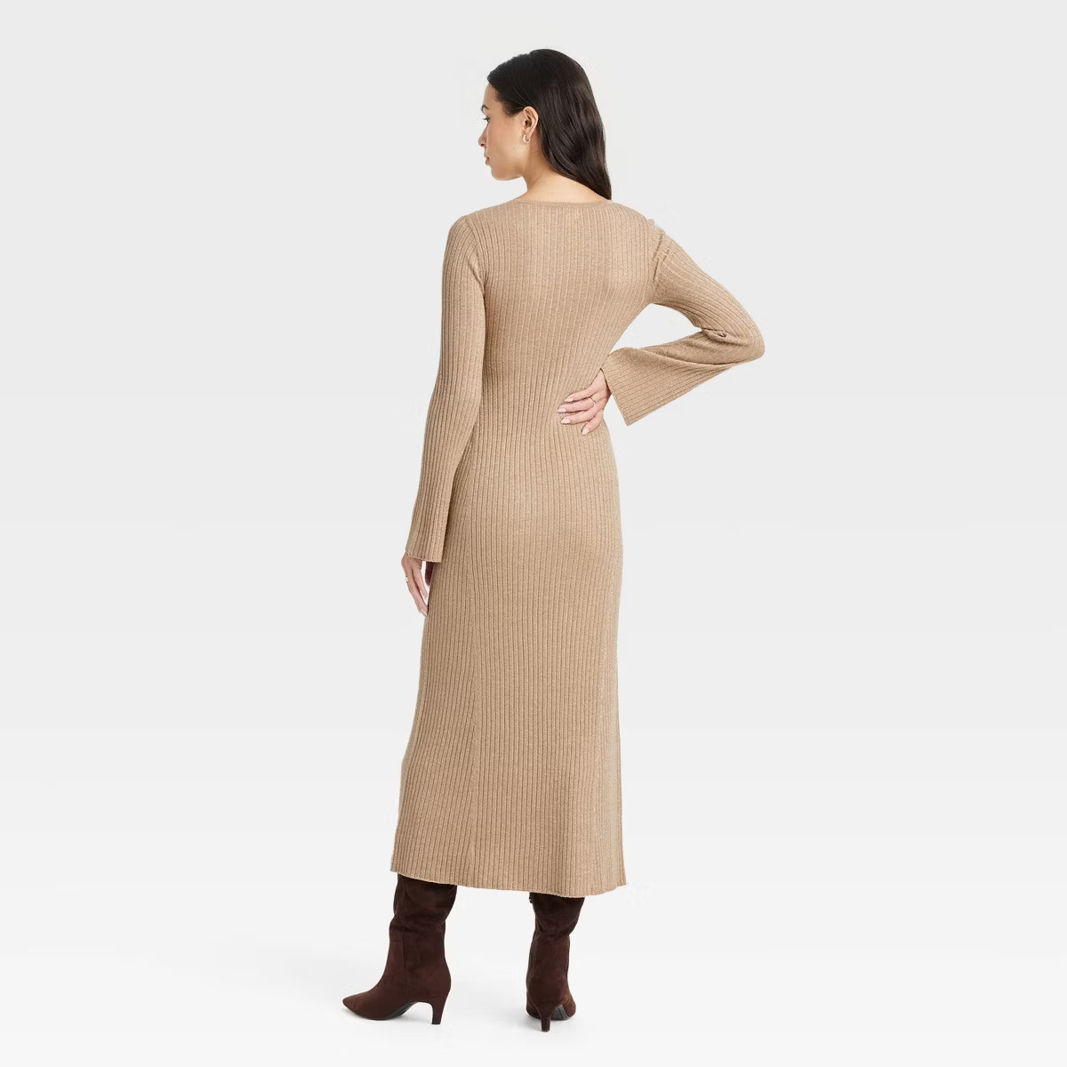 Women's Long Sleeve Maxi Sweater Dress - A New Day™ | Target