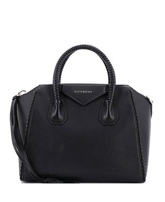 Small Antigona Bag Leather with Woven Detail | Macy's