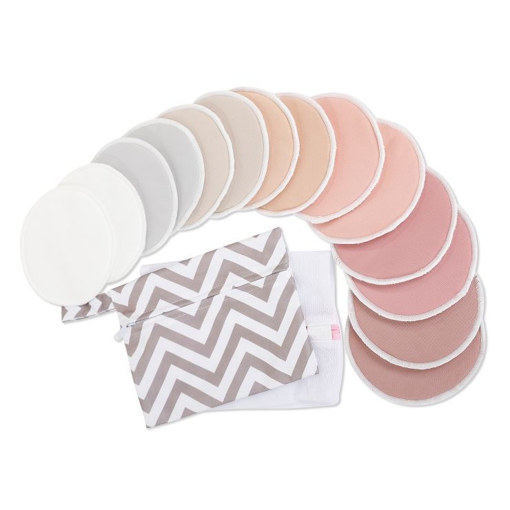KeaBabies 14pk Soothe Reusable Nursing Pads for Breastfeeding, 4-Layers Organic Breast Pads, Wash... | Target