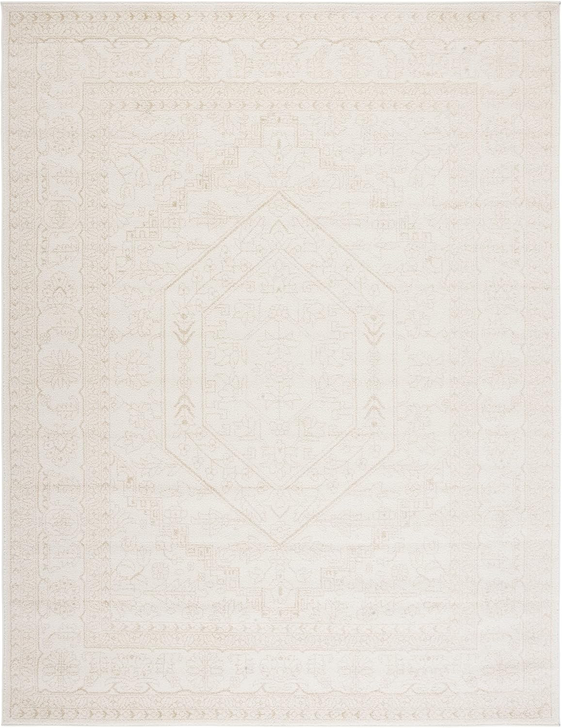 SAFAVIEH Adirondack Collection Area Rug - 8' x 10', Ivory & Beige, Oriental Medallion Design, Non... | Amazon (US)