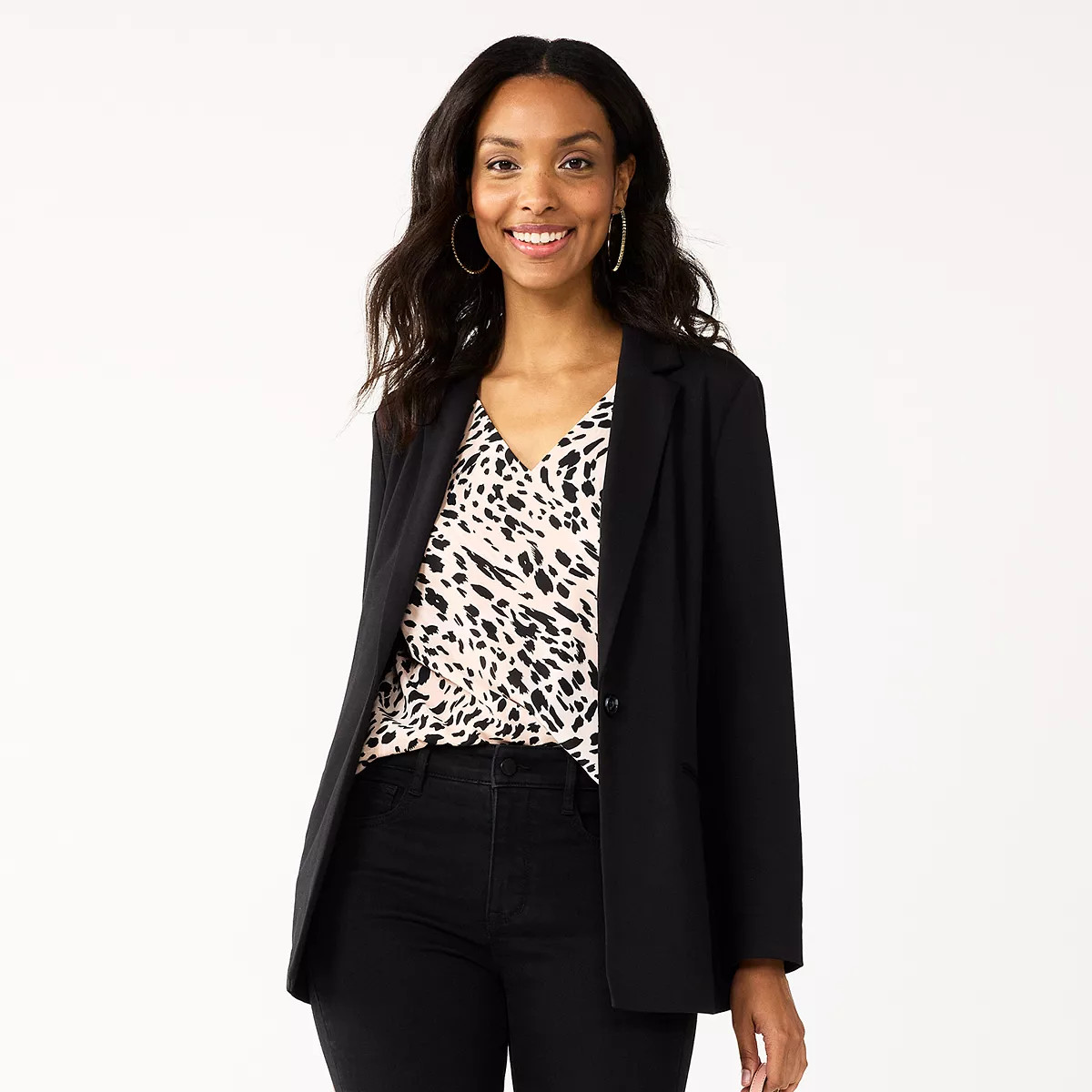 Women's Nine West Relaxed Blazer | Kohl's