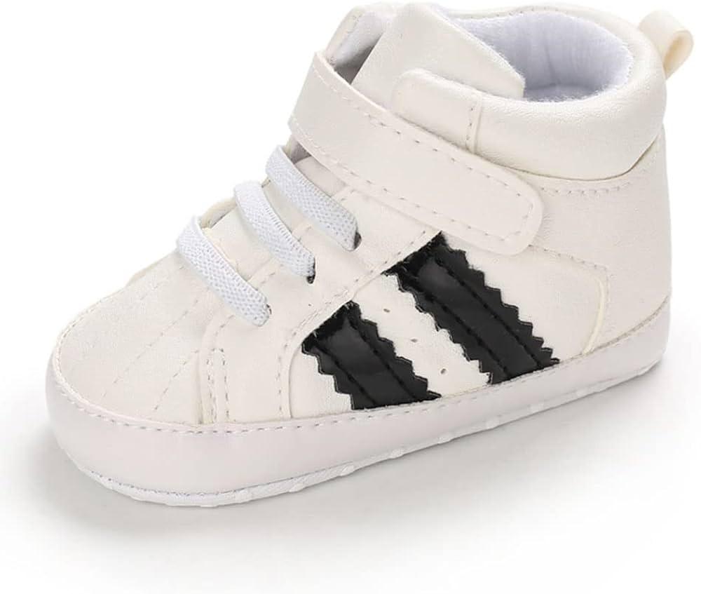 Sekantrol Newborn Baby Boys Girls First Walker Crib Shoes Soft Rubber Sole Infant Sneakers Fashio... | Amazon (US)