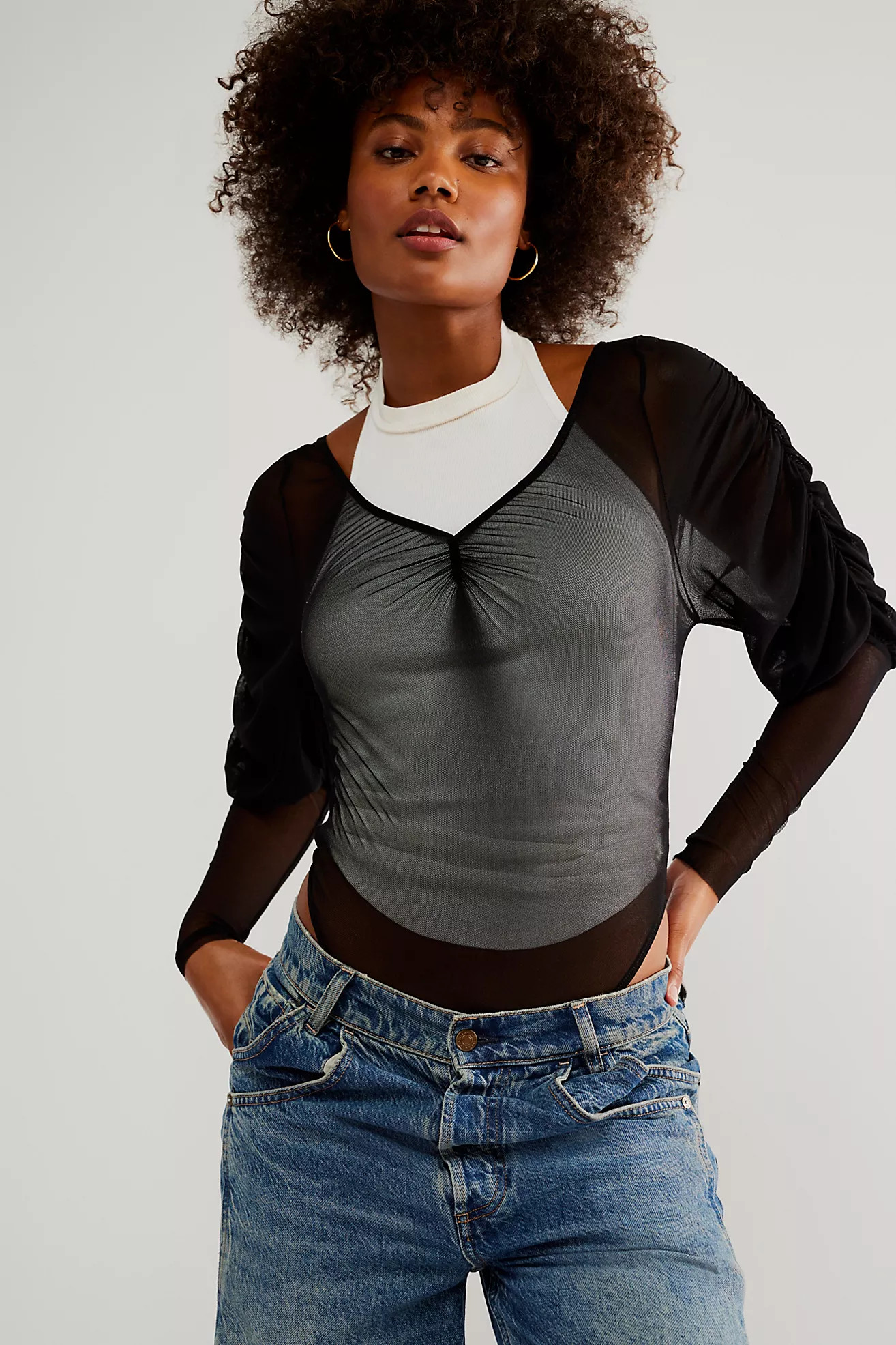 Tulle Gigot Bodysuit | Free People (Global - UK&FR Excluded)