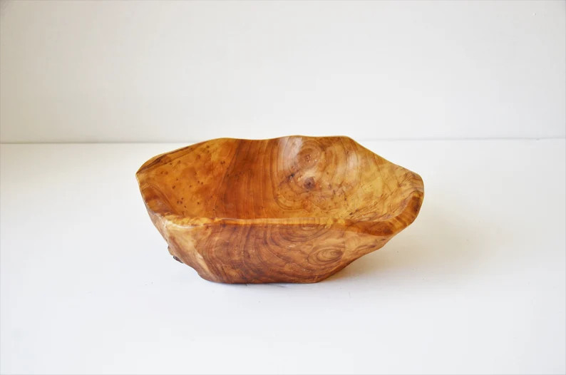 Vintage Organic Burl Wood Freeform Hand Carved Maple Wood Bowl | Etsy | Etsy (US)