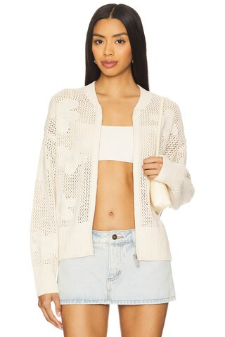 Sanctuary Flower Pop Open Stitch Jacket in Eco Natural from Revolve.com | Revolve Clothing (Global)