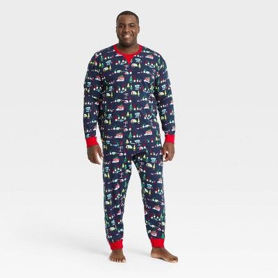 Men's Gnomes Holiday Matching Family Pajama Set - Wondershop™ Blue | Target
