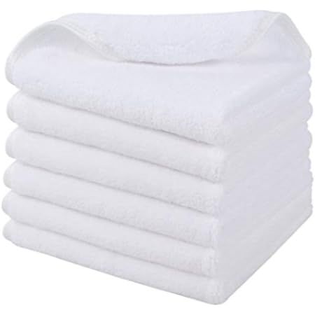 SINLAND Microfiber Facial Cloths Fast Drying Washcloth 12inch x 12inch | Amazon (US)