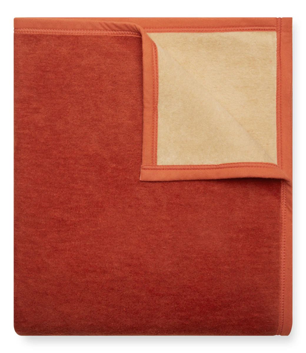 Contrast Solid Begonia & Camel ChappyWrap Blanket | ChappyWrap