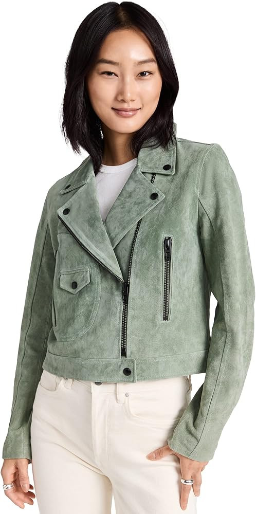 [BLANKNYC] Women's Real Suede Moto Jacket | Amazon (US)