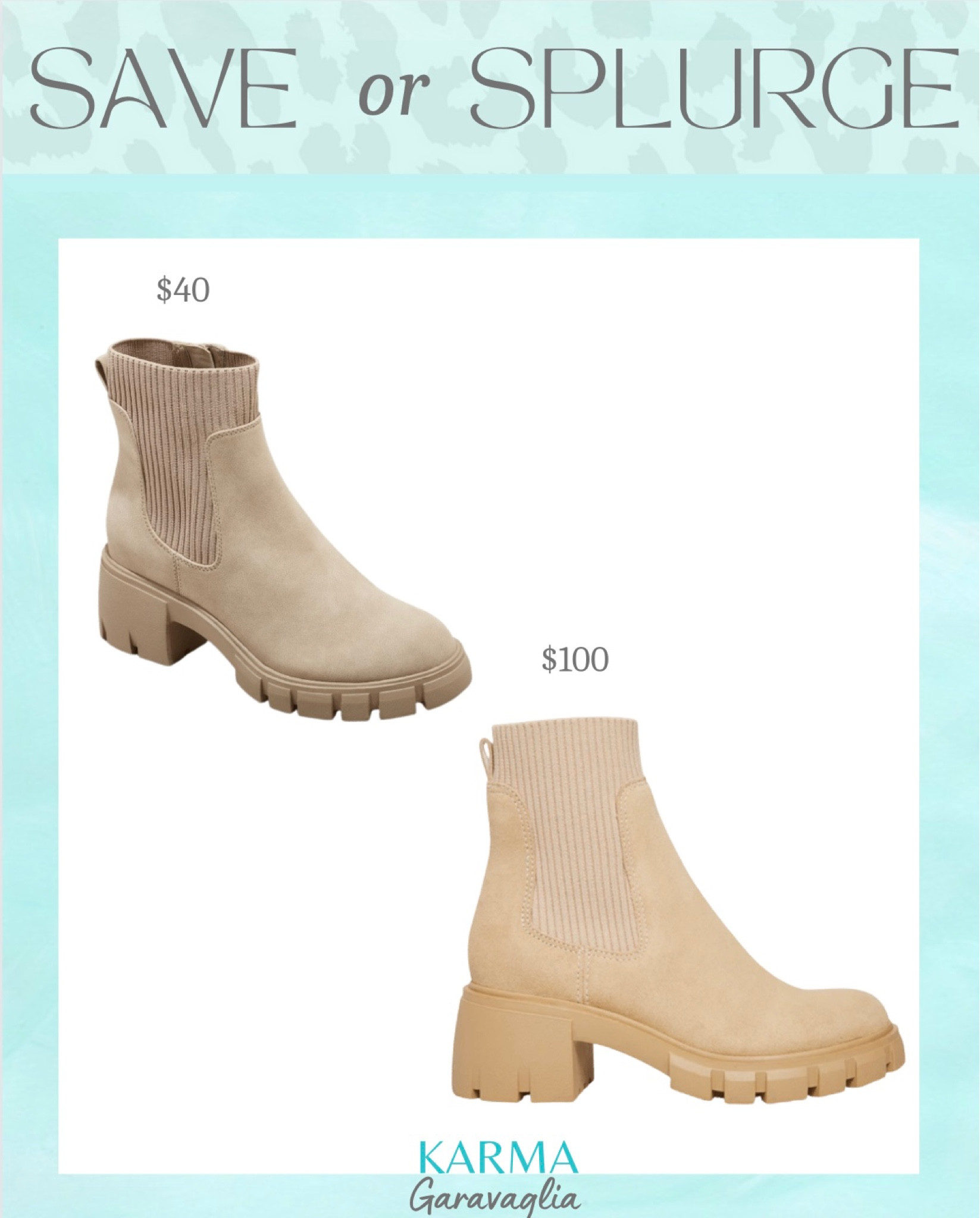 Save or Splurge, Chelsea boots, fall boots, ankle boots, Steve Madden, Target, designer inspired dupes, #designerdupes #falloutfits #ankleboots #chelseaboots I love Steve Madden shoes because they are so trendy and also comfortable!

Follow me @karmagaravaglia for more fashion finds, beauty faves, lifestyle, home decor, sales and more! So glad you’re here!! XO!!


#LTKshoecrush #LTKstyletip #LTKSeasonal