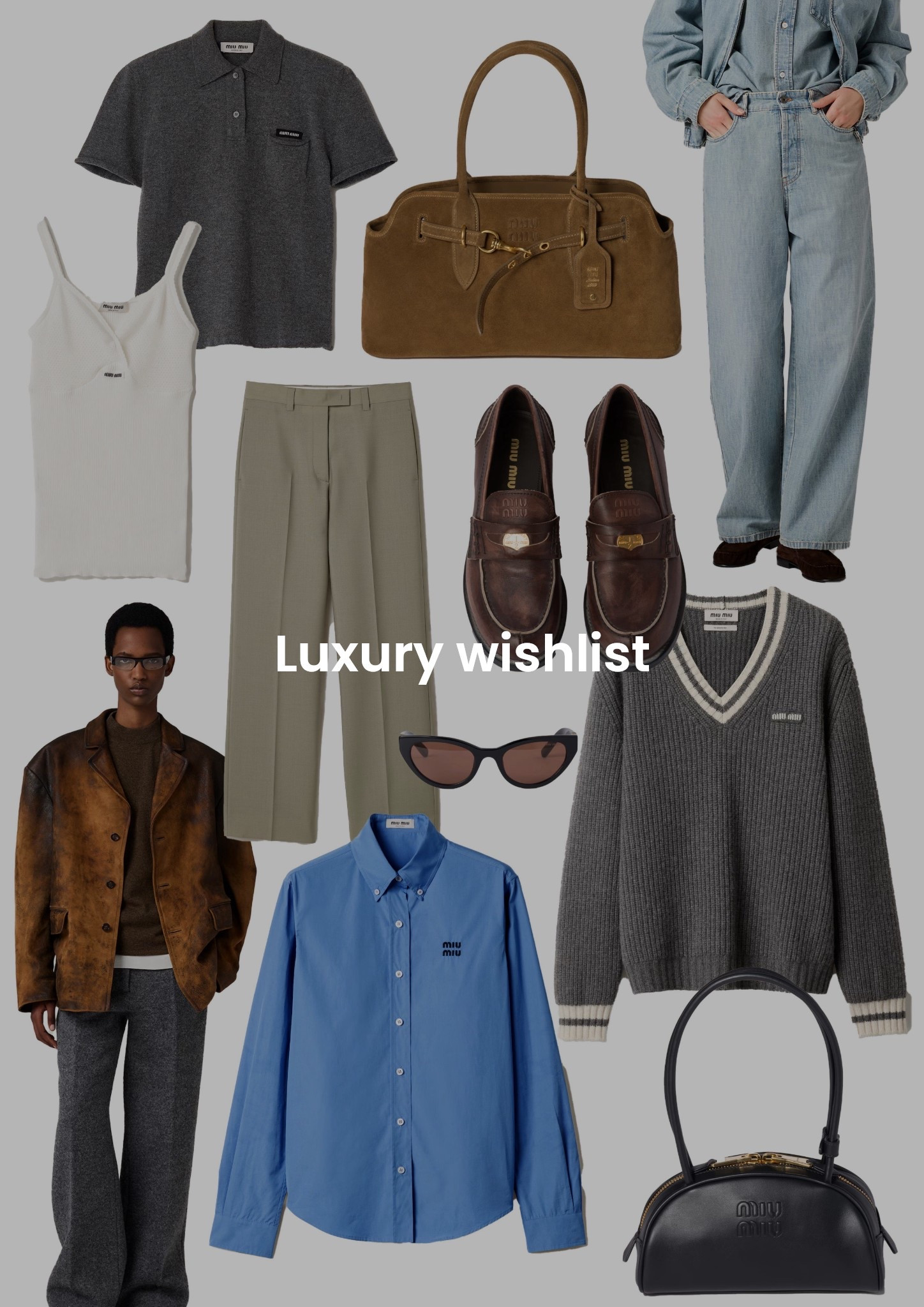 Some of my favourite pieces 🫶🏼✨



Luxury, polo shirt, vest top, suede bag, wide leg trousers, penny loafers, light wash denim jeans, leather blazer, workwear, blue shirt, smart, handbag, investment, v neck knitwear, grey jumper, Prada group, miu miu, wardrobe staples 

#LTKluxury #LTKstyletip #LTKuk