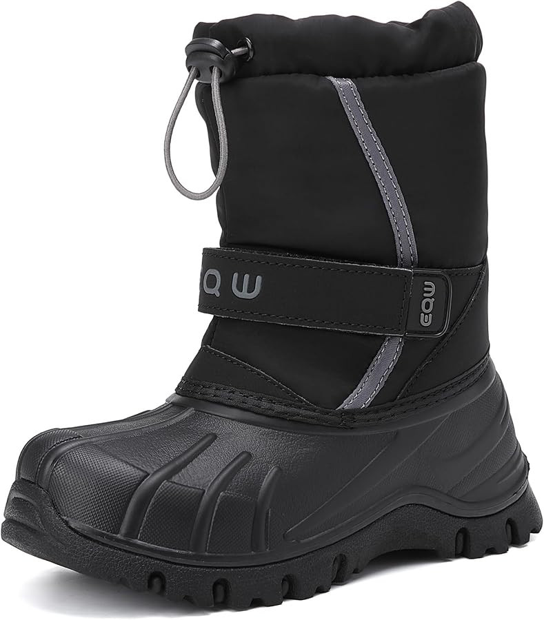 EQW Kids Snow Boots Waterproof Winter Boots for Boys & Girls Slip-on Warm Fur Lined Non-Slip Insu... | Amazon (US)