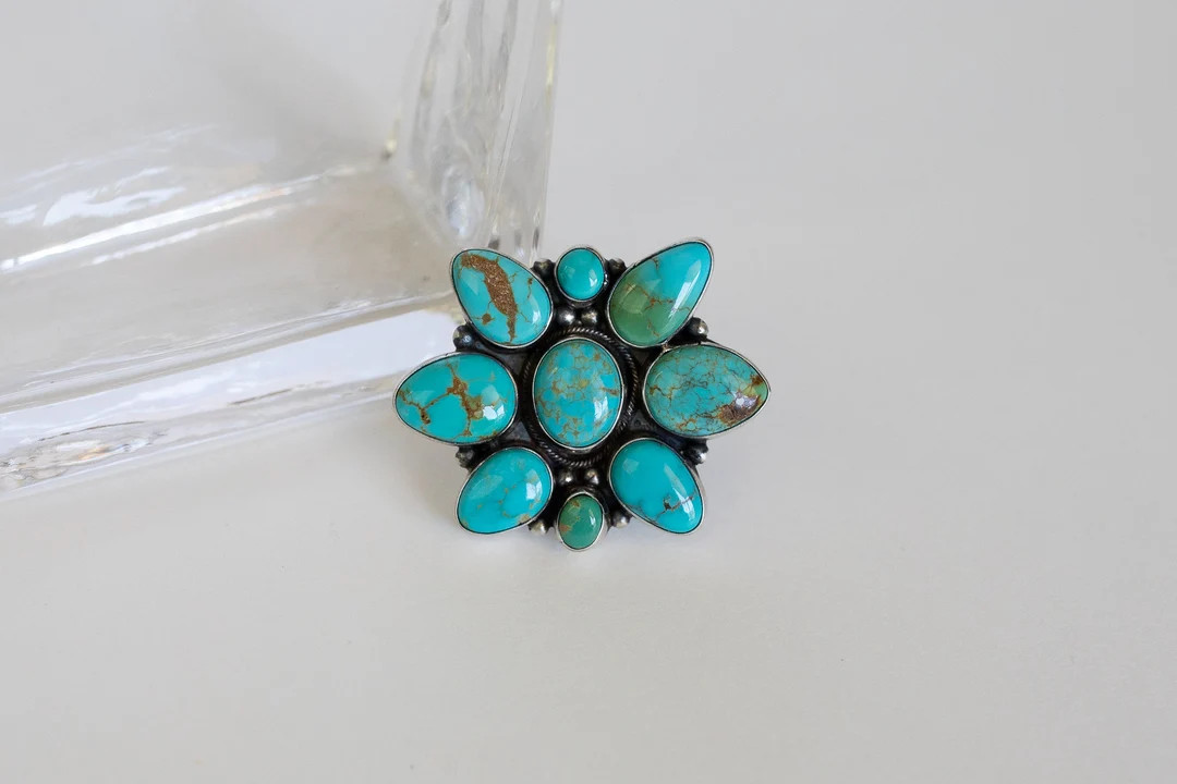Turquoise Ring Size, 8 1/2. - Etsy | Etsy (US)