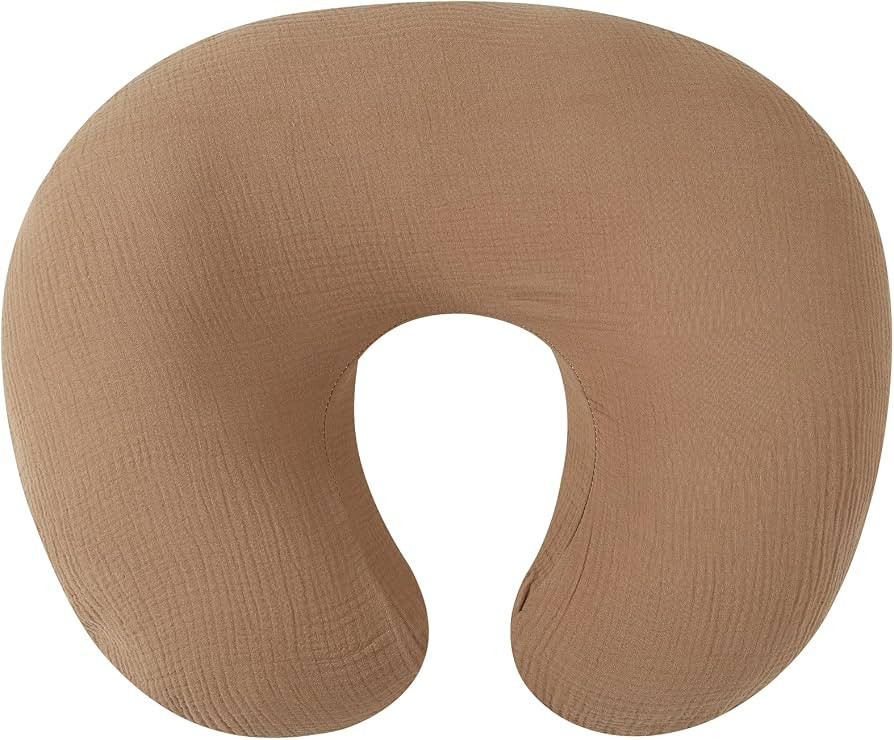Muslin Nursing Pillow Cover Soft 100% Cotton Feeding Pillow Slipcover Fits Standard Infant Nursin... | Amazon (US)