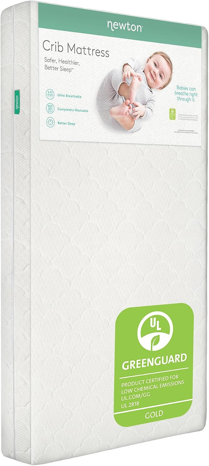 Newton Baby Crib Mattress & Toddler Bed, Breathable & Washable - White | Amazon (US)