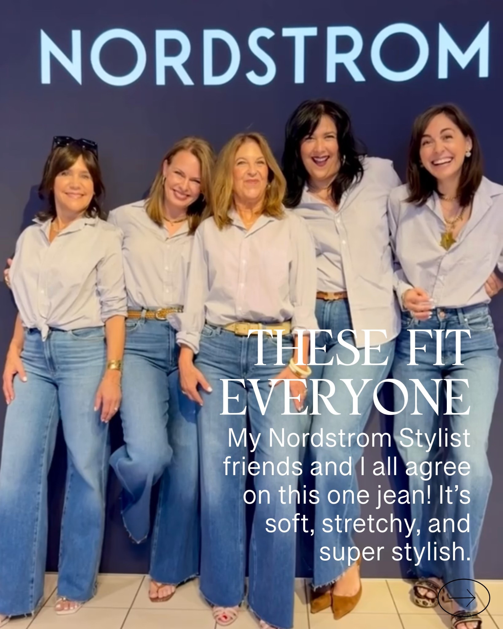 These jeans fit everyone! My Nordstrom stylist friend all agree! These are probably the most worn jeans in my closet!

#LTKPetite #LTKOver40