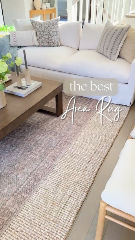Love my living room rug combo. I layered this Loloi rug (color: sage/bark) over my best selling wool jute rug (color: natural)! It's super soft and not scratchy at all!

(4/22)

#LTKVideo #LTKstyletip #LTKhome