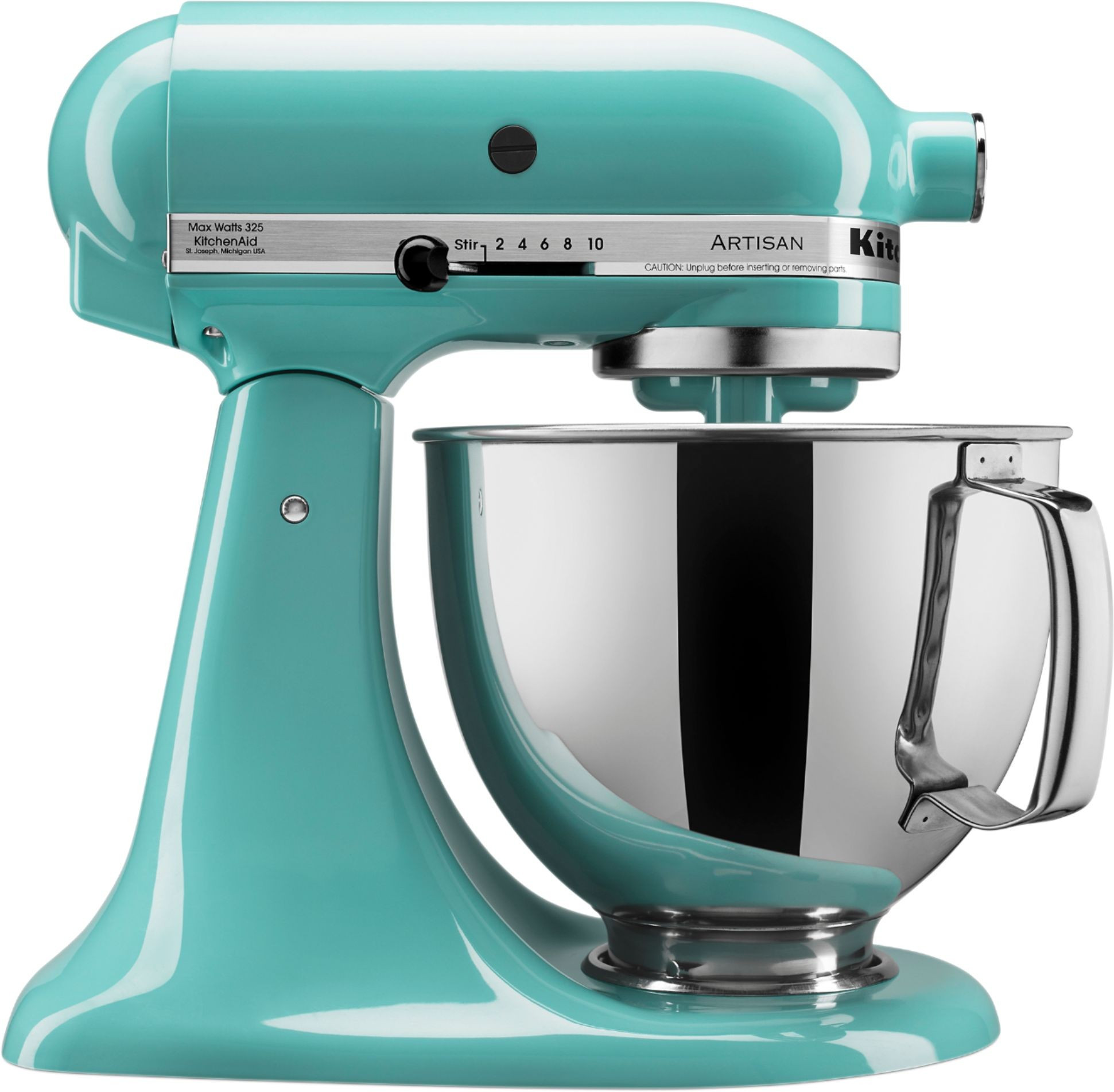 KitchenAid - Artisan Series 5 Quart Tilt-Head Stand Mixer - KSM150PSAQ - Aqua Sky | Best Buy U.S.