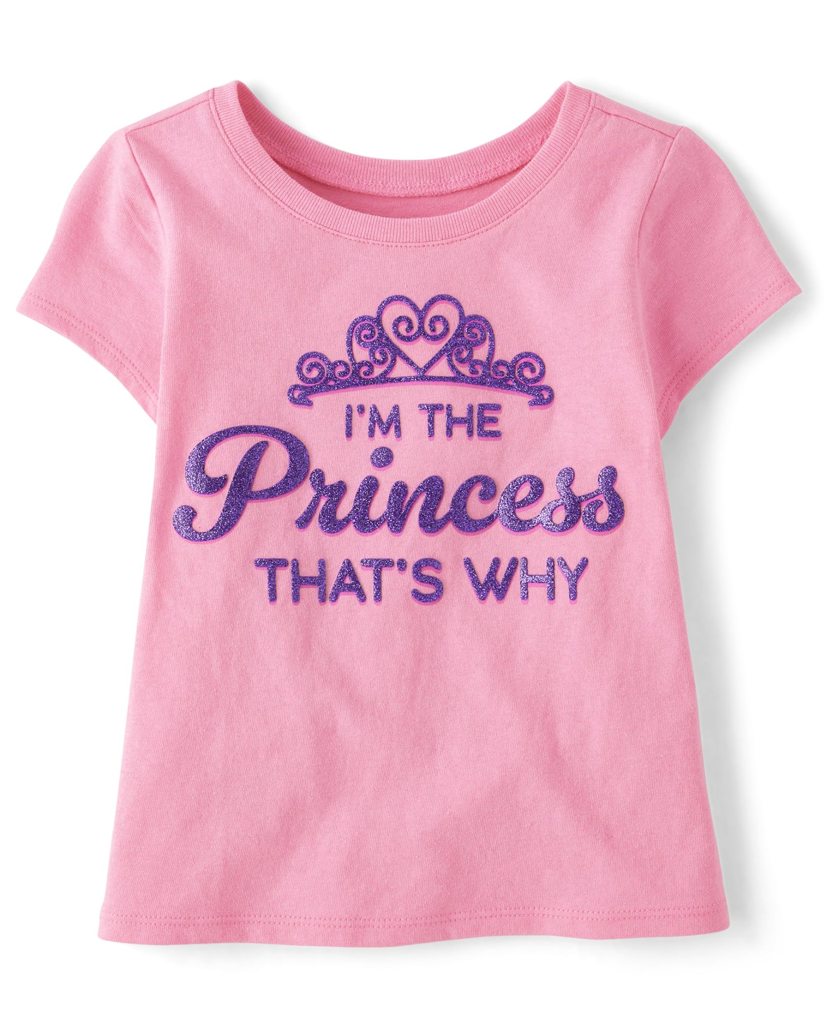 Baby And Toddler Girls Princess Graphic Tee - bright pink | The Children's Place