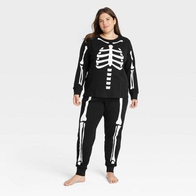 Women's Halloween Skeletons Matching Family Pajama Set - Hyde & EEK! Boutique™ Black | Target
