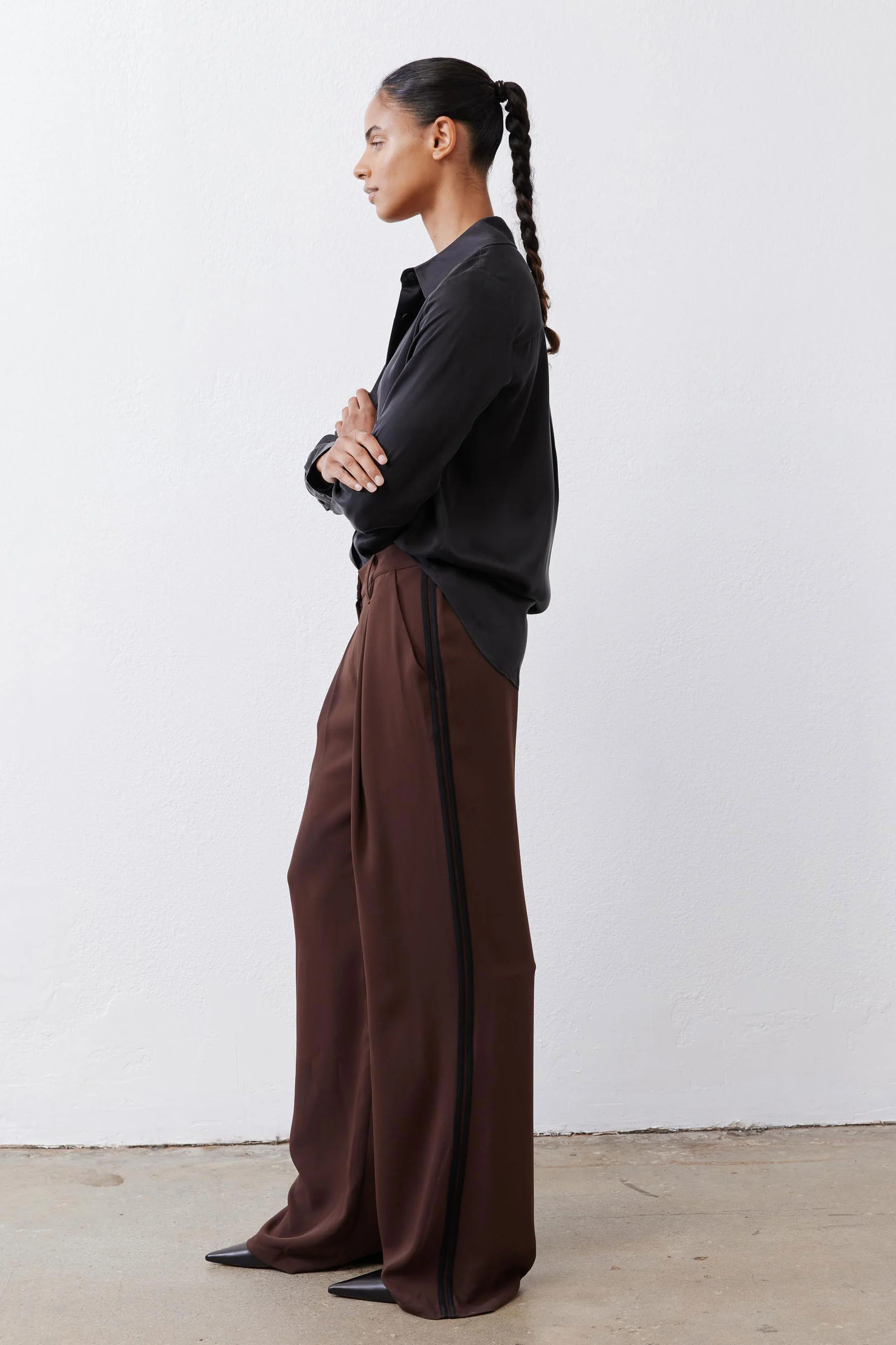 The Clean Pleat Wide Leg Pants | Ruti