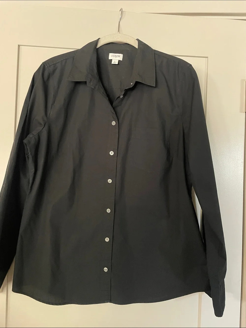 J. Crew Women\u2019s black button down shirt.  100% cotton . | Poshmark