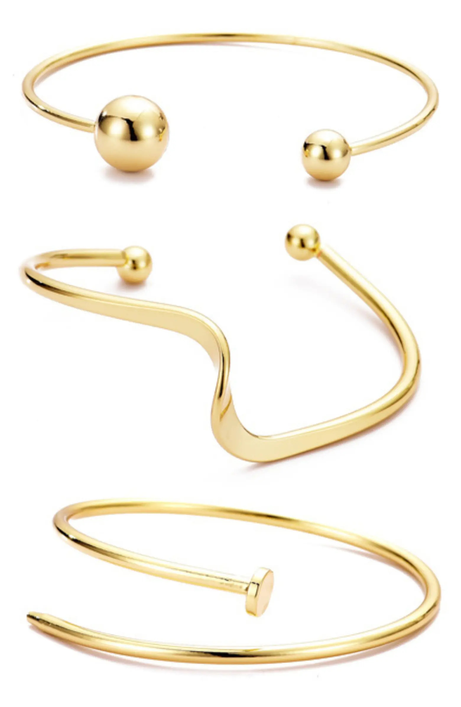 Set of 3 Cuff Bracelets | Nordstrom Rack