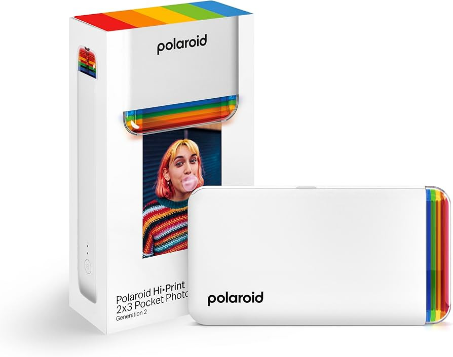 Polaroid Hi-Print - 2nd Generation Bluetooth Connected 2x3 Pocket Photo Dye-Sub Printer - White P... | Amazon (US)