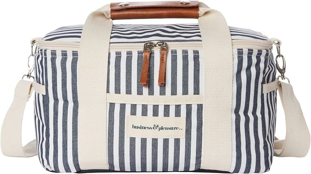 Business & Pleasure Co. Premium Cooler Bag - Cute Vintage Lunch Bag - Perfect for Beach Days & Pi... | Amazon (US)