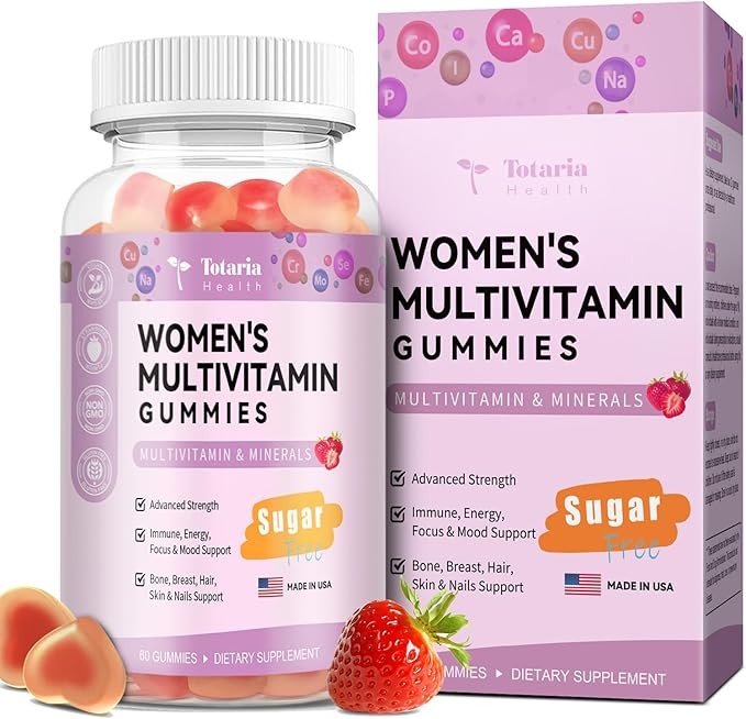 Sugar Free Multivitamin Gummies for Women 14+ w/Iron, Inositol, Folate, Biotin, Womens Daily Mult... | Amazon (US)