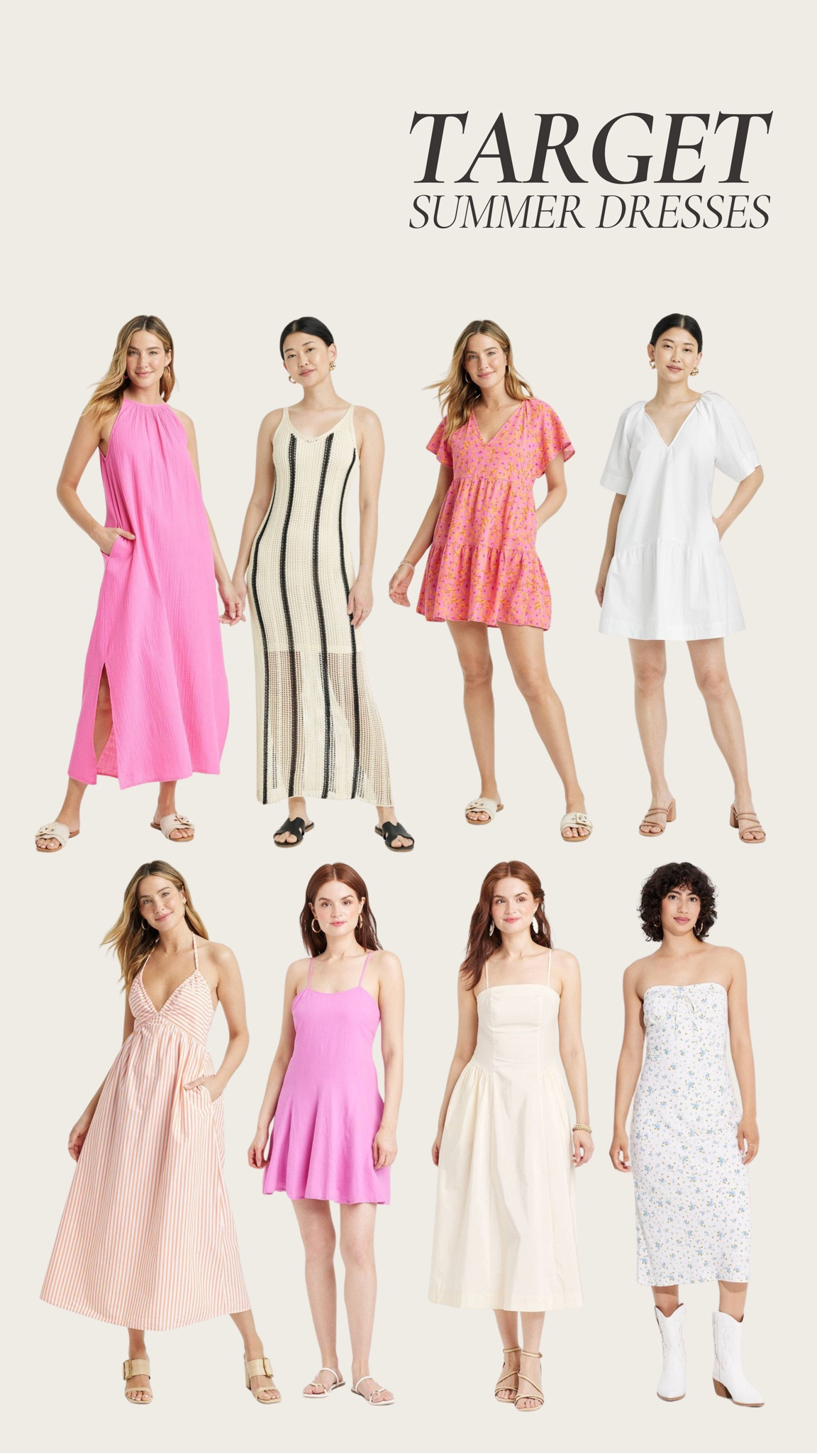 Target summer dresses! These new Target dresses are perfect for the summer! 

Target, summer dresses, summer styles, summer midi dress, Target fashion, Target dresses #LTKfindsunder100 #LTKfindsunder50

#LTKSeasonal