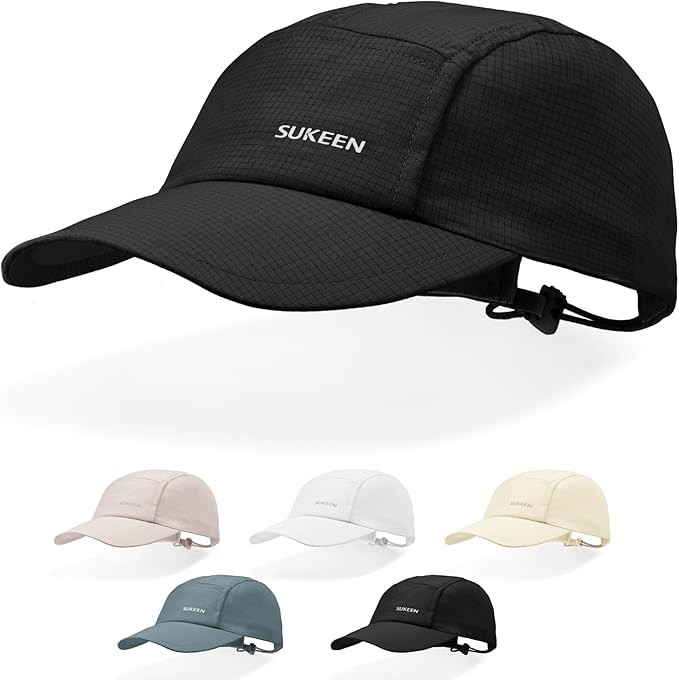 Sukeen Lightweight Sun Hat for Women Men,Quick Drying Baseball Cap UPF50+ Running Hats Foldable S... | Amazon (US)