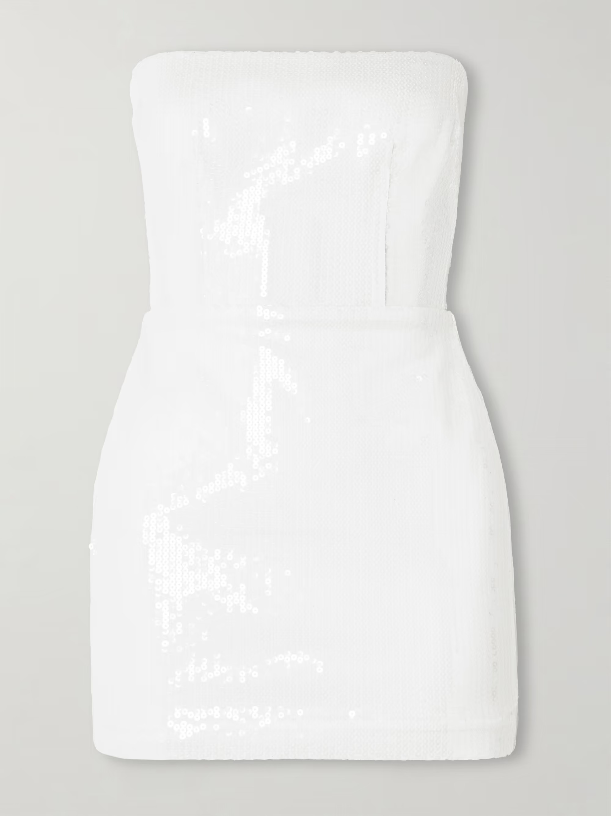 Strapless sequined tulle mini dress | NET-A-PORTER (US)
