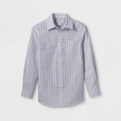 Boys' Button-Down Suiting Long Sleeve Shirt - Cat & Jack™ | Target