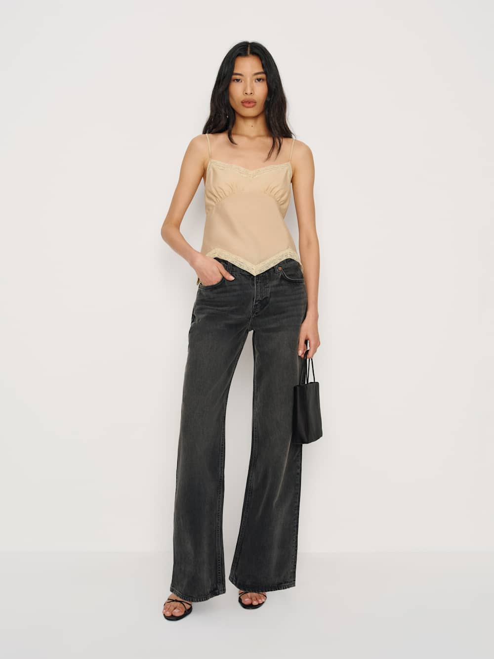 Cary Low Rise Slouchy Wide Leg Jeans | Reformation (Global)