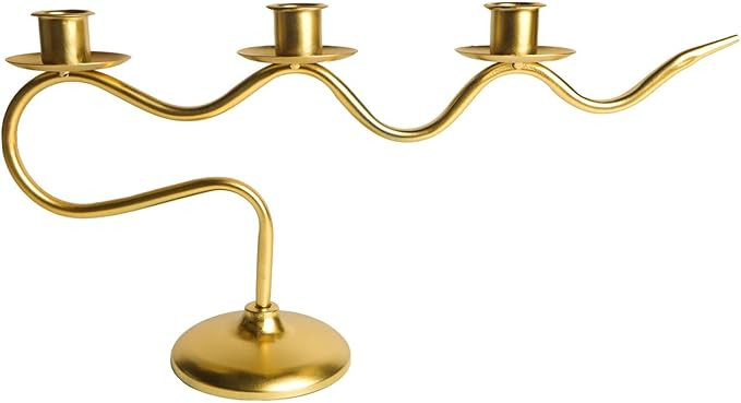 3 Arm Candelabra Taper Holders Candlestick Decorative Stands for Dining Table Wedding Home Decors... | Amazon (US)