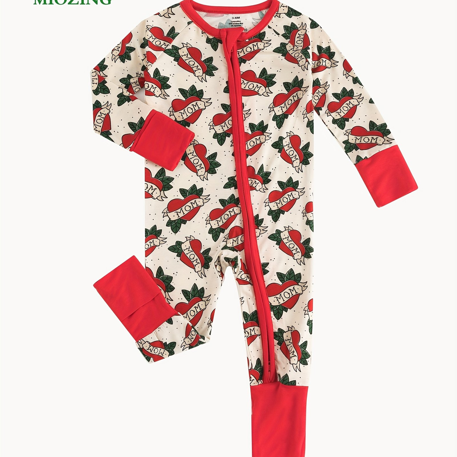 baby's cartoon leaf print bamboo fiber long sleeve romper - Temu | Temu Affiliate Program