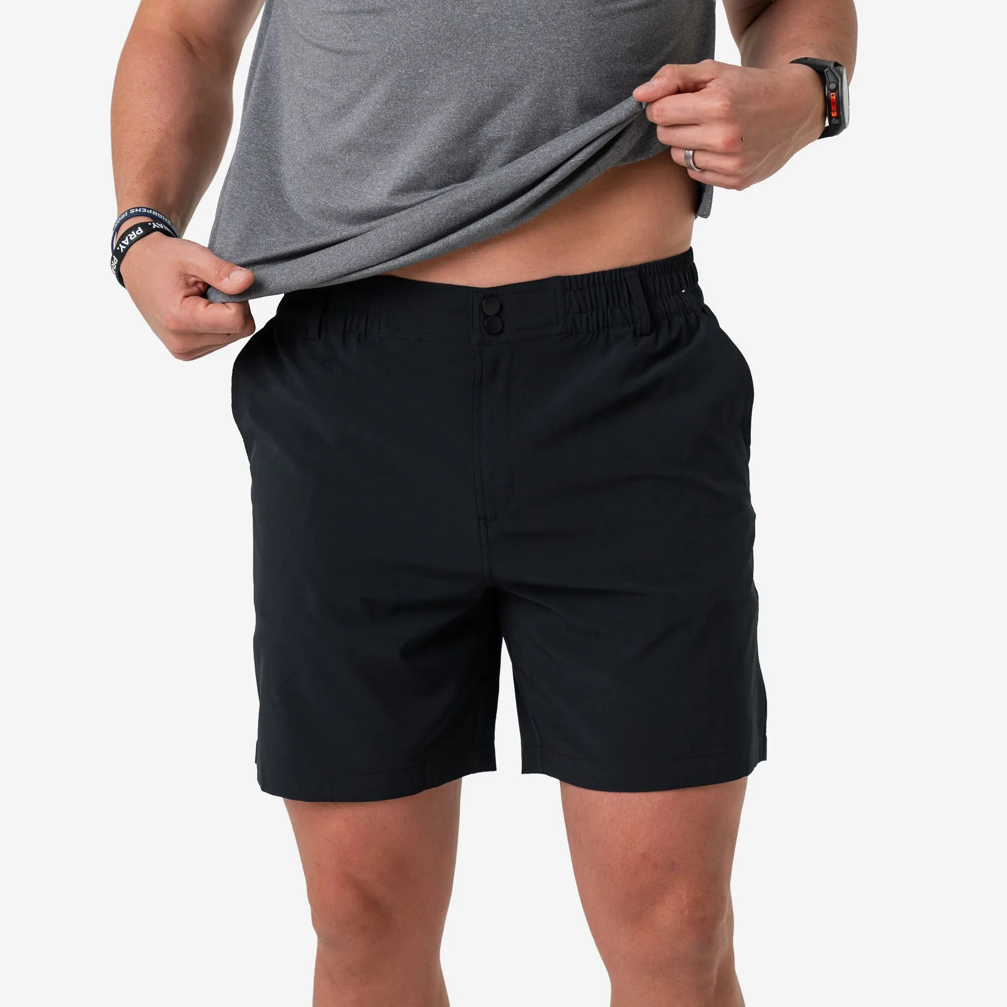 Matte Black Everyday Short | Retro Duck Camo Pocket | BURLEBO | BURLEBO