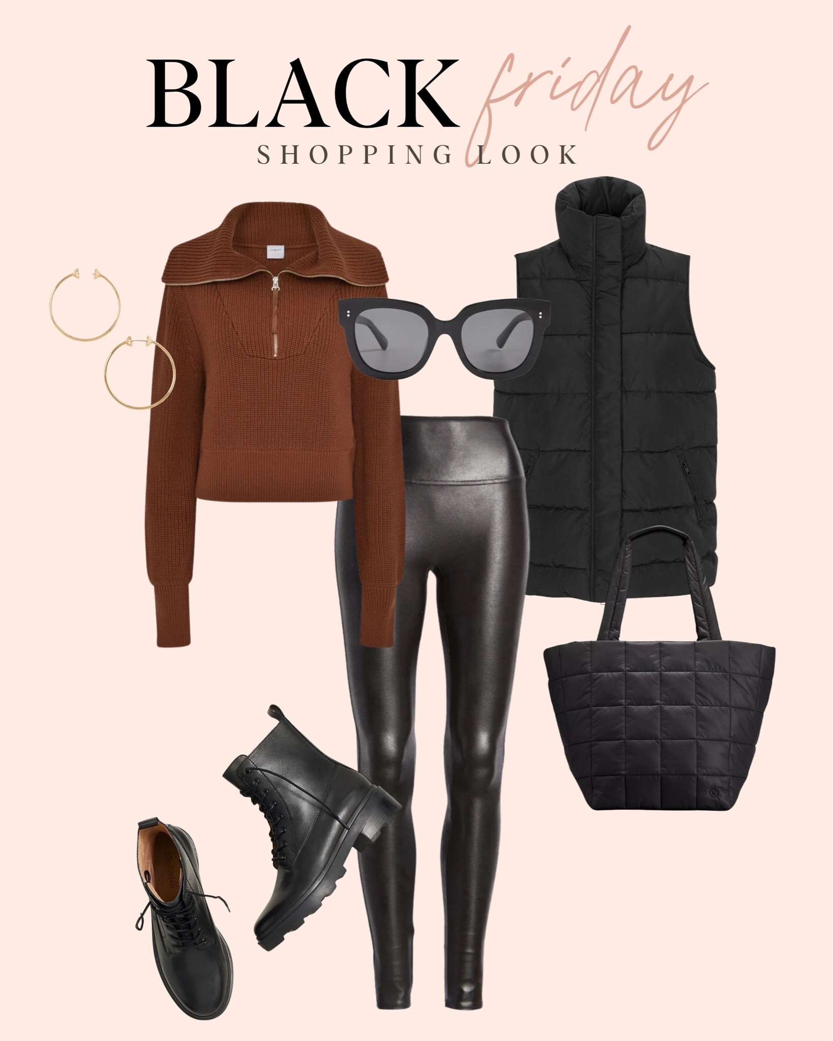 Black Friday outfit idea. I love these Spanx faux leather leggings and leather boots. 

#LTKSeasonal #LTKstyletip #LTKHoliday