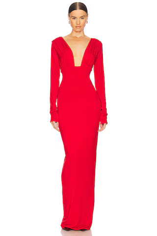 Helsa Jersey Deep V Maxi Dress in Chile from Revolve.com | Revolve Clothing (Global)