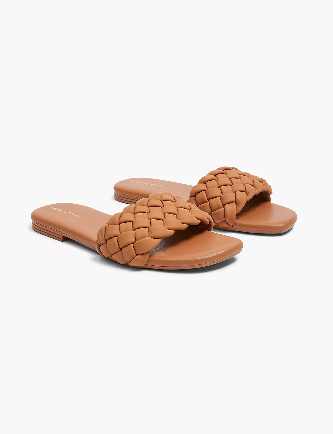 Dream Cloud Braided Faux-Leather Slide | LaneBryant | Lane Bryant (US)
