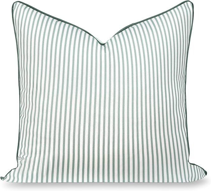 Hofdeco Premium Coastal Grandmillennial Patio Indoor Outdoor Throw Pillow Cover Only, 20"x20" Wat... | Amazon (US)