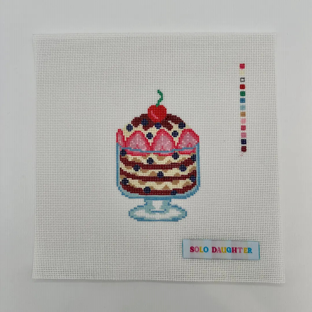 Triple Berry Trifle Needlepoint Canvas - Etsy | Etsy (US)
