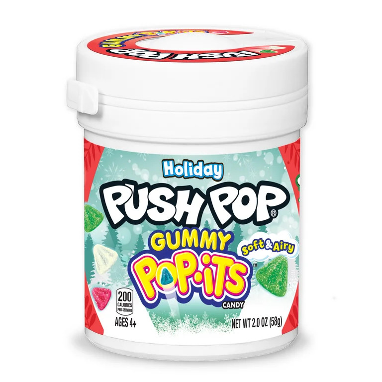 Push Pop Holiday Gummy Pop-Its Candy, 2.0oz | Walmart (US)